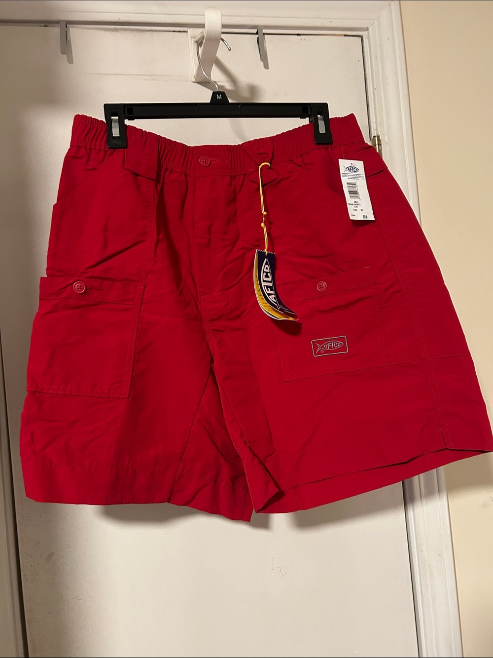 AFTCO Red Men’s Cargo Shorts